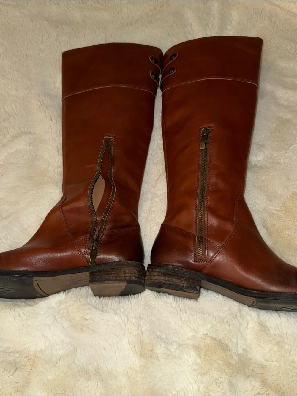 Vince Camuto Cognac Brown Over-the-Knee Riding Boots